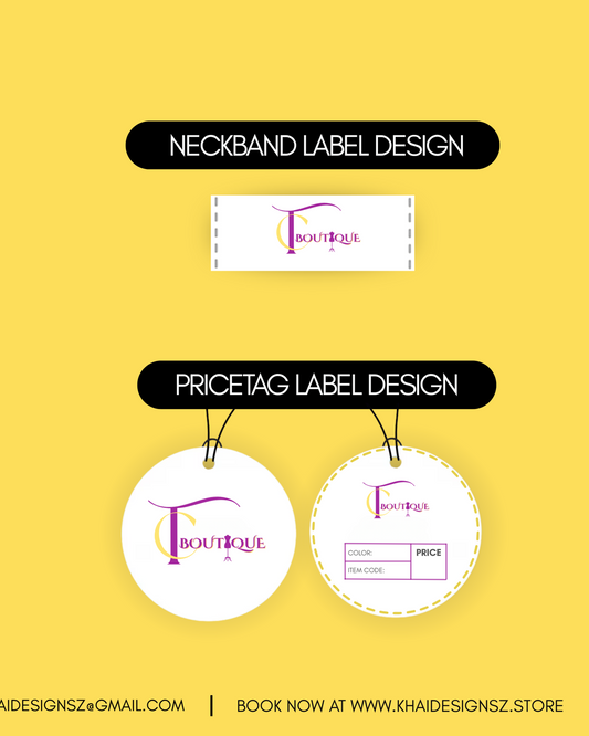 Neck Tag Label Design