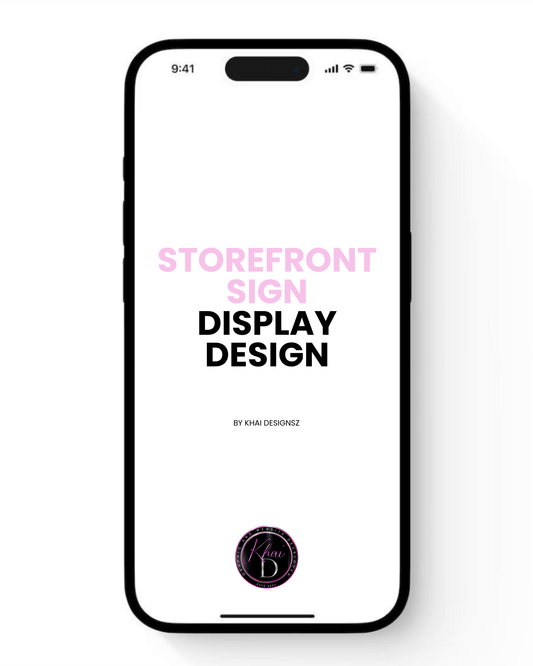 Storefront Sign Display Design